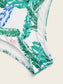 Tropical Cut-out Knot Front One Piece Swimsuit