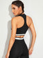 Letter Graphic Sports Bra & Sports Leggings