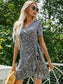 Ditsy Floral Tie Side Wrap Dress