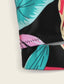 Plant Random Print High Waisted Bikini Swimsuit