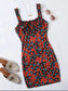 Tie Front Ruched Bust Floral Dress
