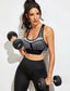 Striped Racer Back Sports Bra