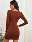 Zip Detail Bustier Rib-knit Dress