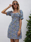 Ditsy Floral Knot Milkmaid Dress