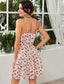 Layered Hem Tie Front Floral Cami Dress