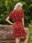 Floral Print Wrap Belted Dress