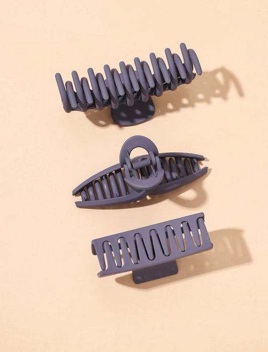 Purple Solid Hair Claw