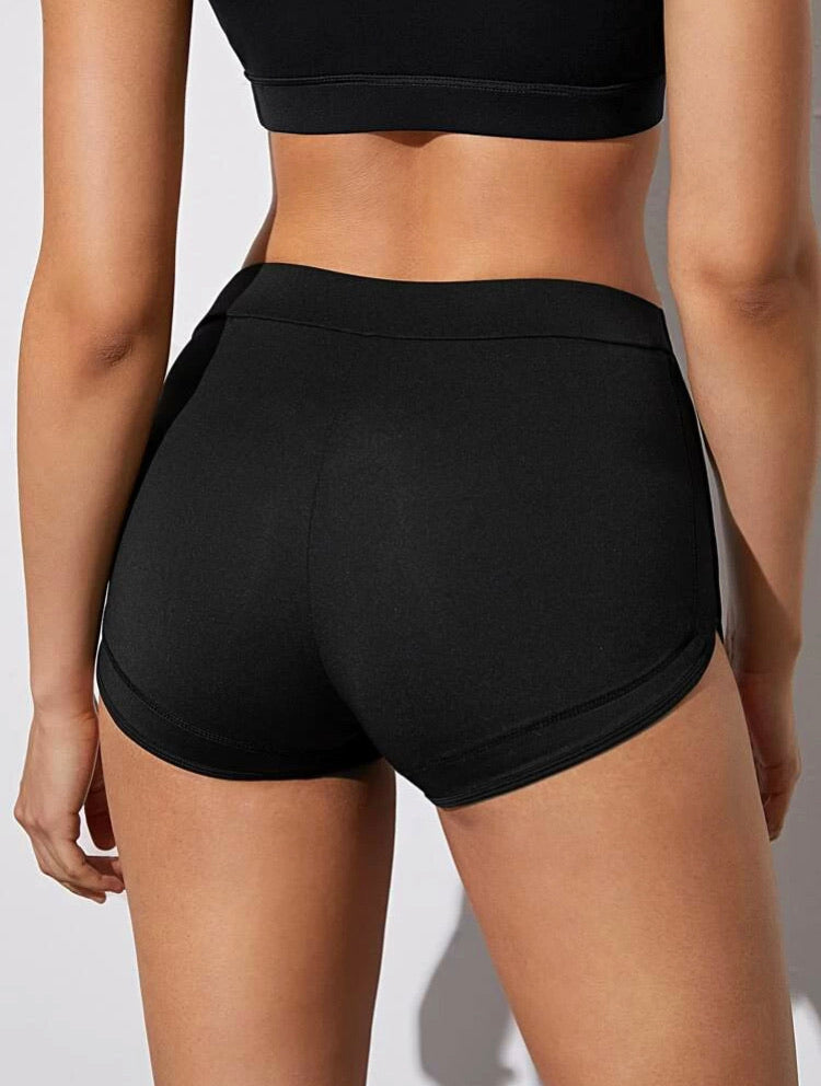 Topstitching Skinny Sports Shorts