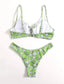 Ditsy Flower V Wired High Cut Bikini Swimsuit