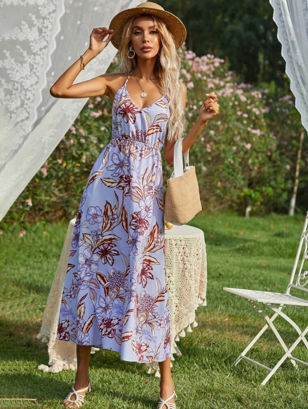 Floral Print Cami Dress