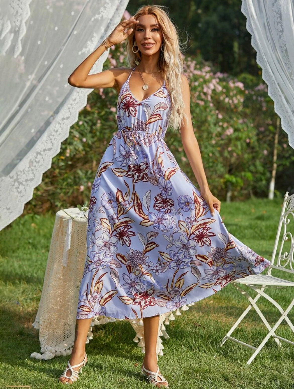 Floral Print Cami Dress