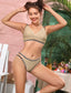 Whip Stitch Cut-out Bikini Swimsuit