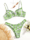 Ditsy Flower V Wired High Cut Bikini Swimsuit
