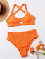 Crisscross High Waist Bikini Swimsuit