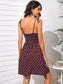 Shirred Back Knotted Tribal Print Cami Dress