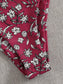 Floral V Wired Underwire High Leg Bikini Swimsuit