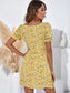 Ditsy Floral Puff Sleeve Dress