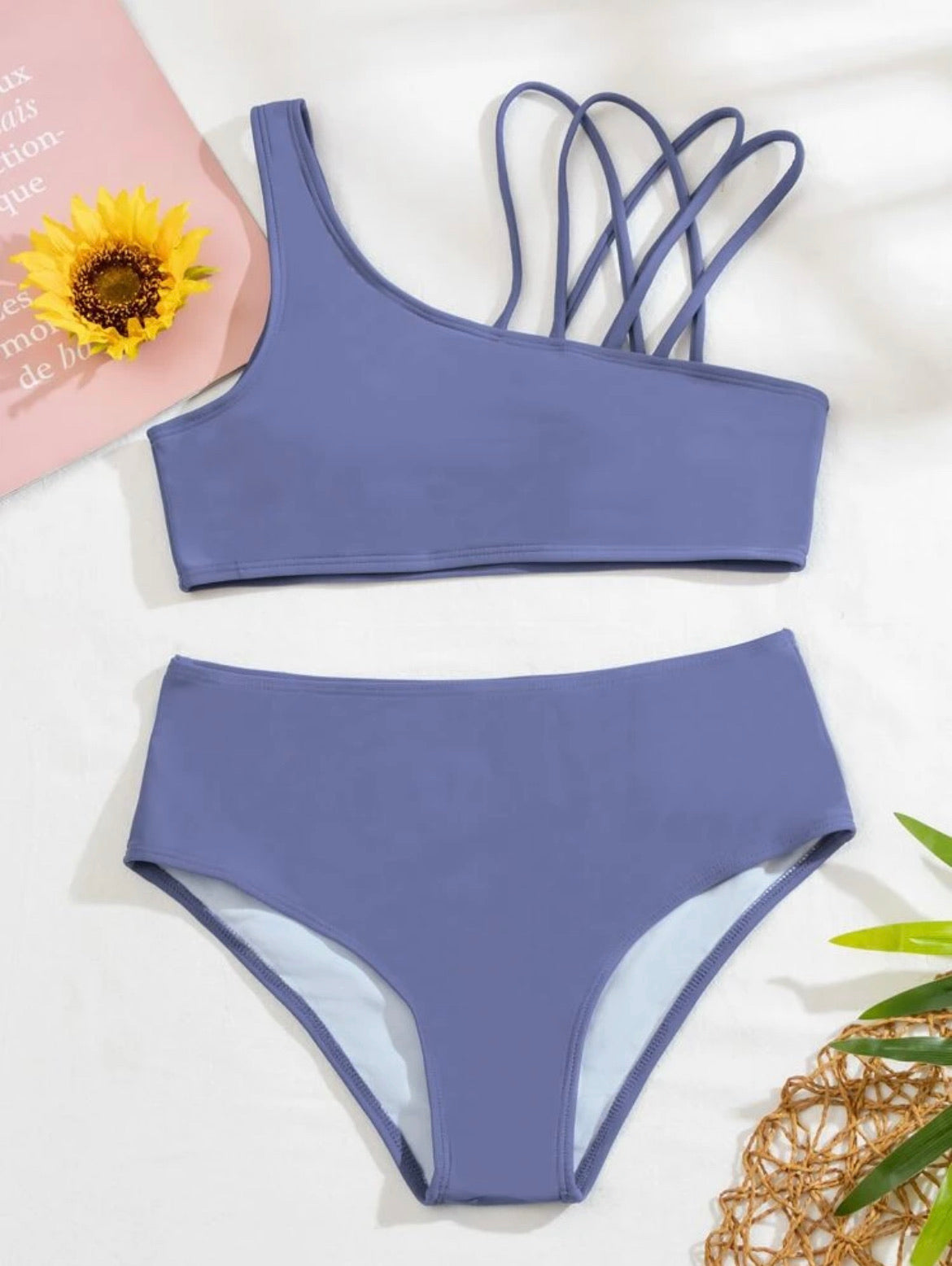 Lattice Detail Bikini Swimsuit