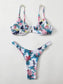 Floral Underwire High Leg Bikini Swimsuit