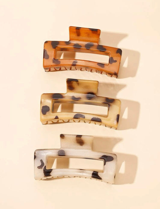 3pcs LEO Large Hair Claw
