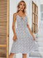 Ditsy Floral Print Tie Back Cami Dress