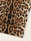 Leopard Print Tube Bodycon Midi Dress