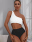 Cut-out One Shoulder One Piece Swimsuit