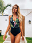 Tropical & Floral Halter One Piece Swimsuit