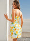Floral Print Bustier Cami Dress