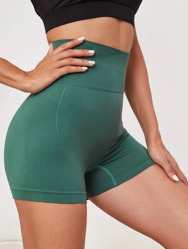 Wide Waistband Sports Shorts