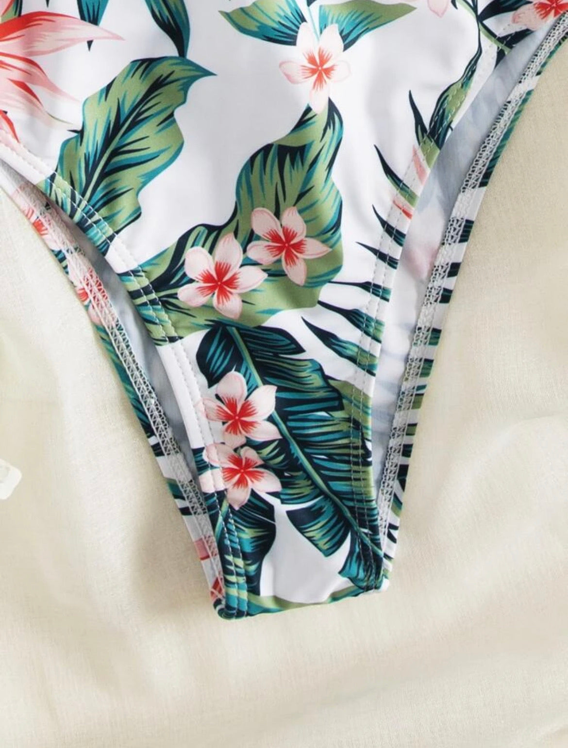 Floral & Tropical Ruffle One Piece Swimsuit