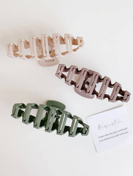 Mixed Solid Hair Claw