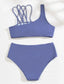 Lattice Detail Bikini Swimsuit