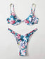 Floral Underwire High Leg Bikini Swimsuit