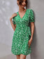 Ditsy Floral Tie Side A-line Dress