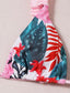 Tropical Ruffle Hem Bikini Swimsuit