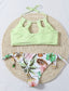 Tropical Cut-out Tie Side Bikini Swimsuit